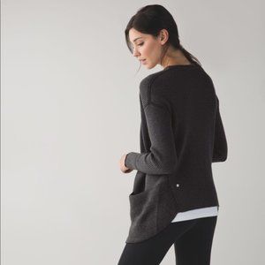 Lululemon Vestigan Cardigan Heathered Black